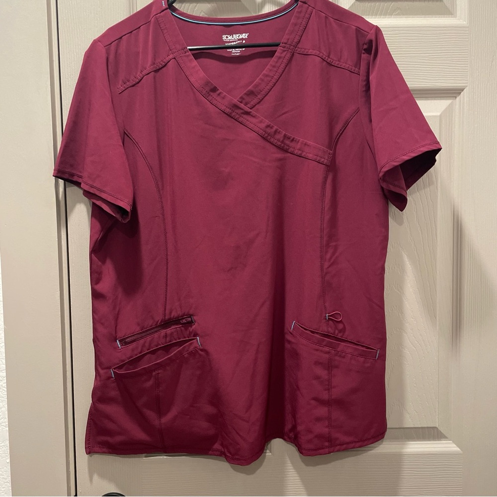 WINE Colored Scrubs by Scrubstar | Short Sleeve | V-Neck